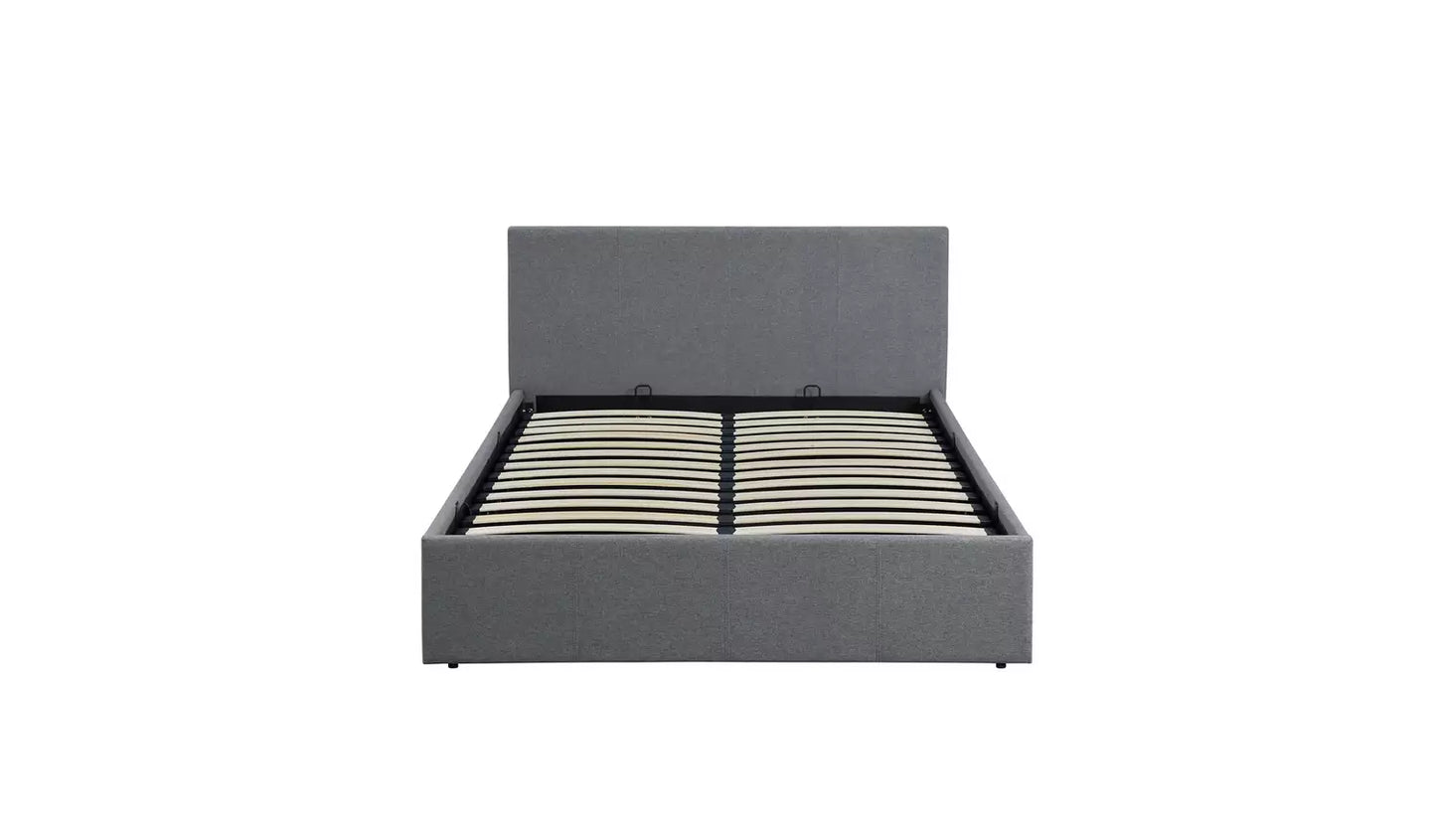 Assembled Heathdon Small Double End Lift Ottoman Bed - Grey